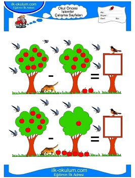 Çocuklar İçin toplam işlemi yaprak testleri 